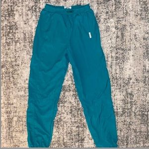 Vintage Turquoise Sweatpants / Track Pants